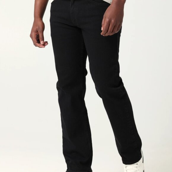 Lee Men's 38X32 Overdyed Black Legendary Regular Straight Jean Stretch Mid Rise - Picture 1 of 14